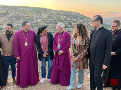 L’archevêque de Canterbury, Justin Welby, lance un appel de retour de Terre Sainte